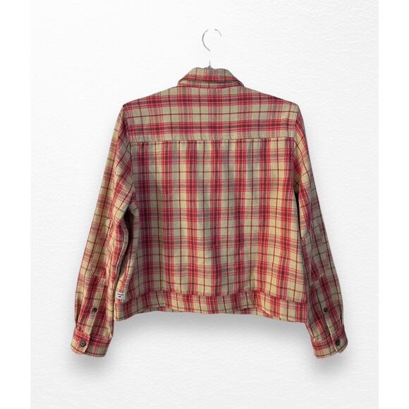 Toad&Co Plaid Jacket in Orange and Yellow - Picture 11 of 12